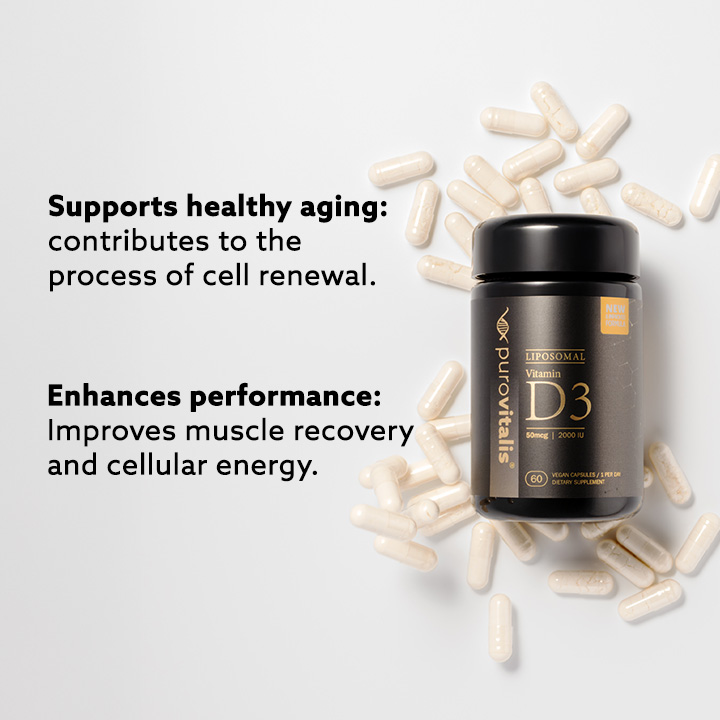 Liposomální Vitamin D3 - 2000 I.U. - Purovitalis